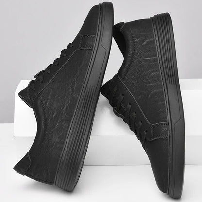Men's Genuine Leather Sneakers Casual Dress Shoes