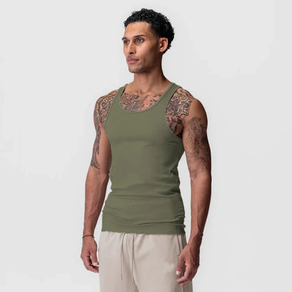 Mens fitness gyms Tank top men Fitness sleeveless shirt Male Screw thread breathable Sports vest Undershirt Gyms Running vest me