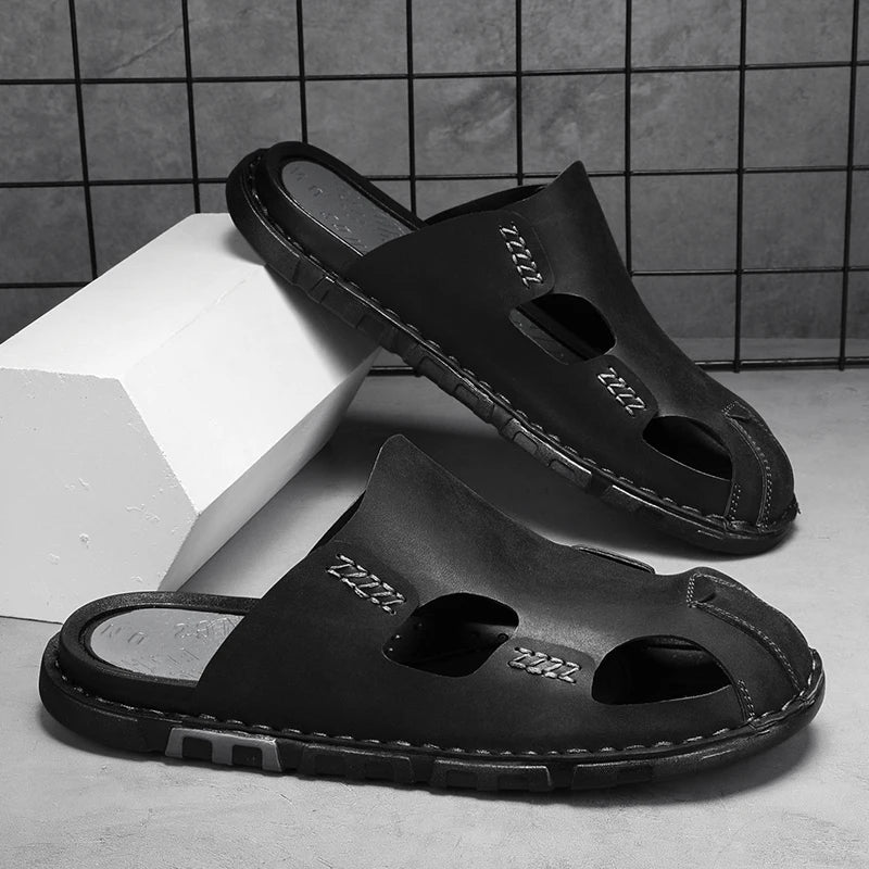 Læder Sandaler