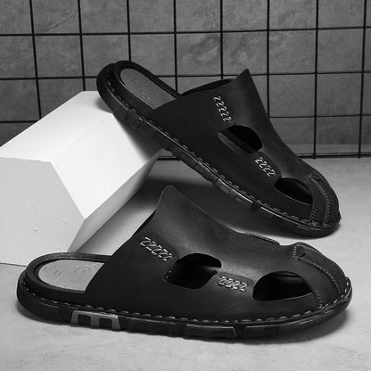 Læder Sandaler