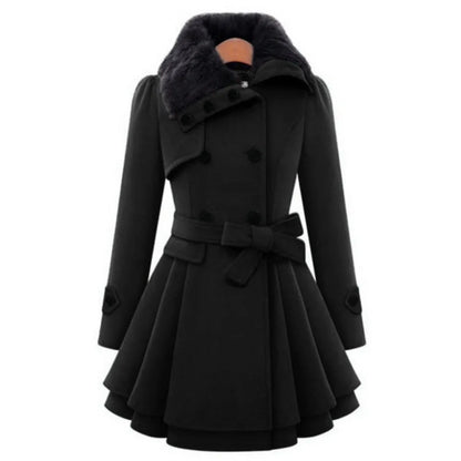 Tailored Double-Breasted Wool Coat | Flattering Slim Cut