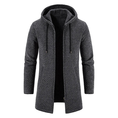 Middenlange Wollen Hoodie voor Heren - Luca