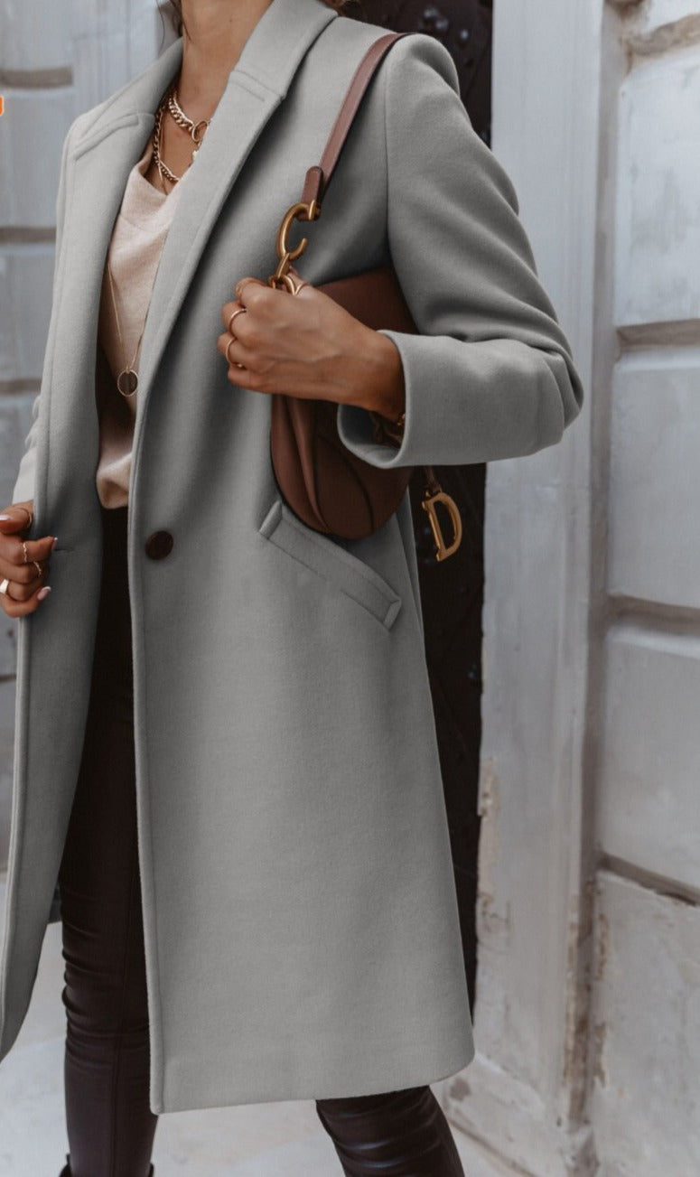 Alexis | Women Trendy Double-Breasted Long coat