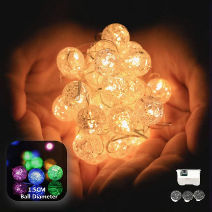 LumiaGlow LED Lichtketting | Warmwit | 3 Modi | Batterijgevoed