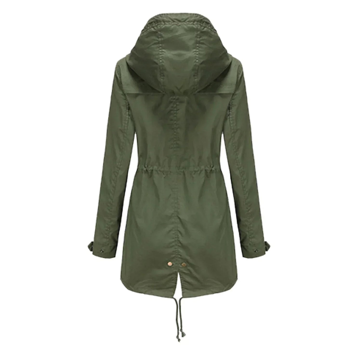 Vivian | Übergangsjacke Leichte Lange Wasserdichte Regenjacke Damen