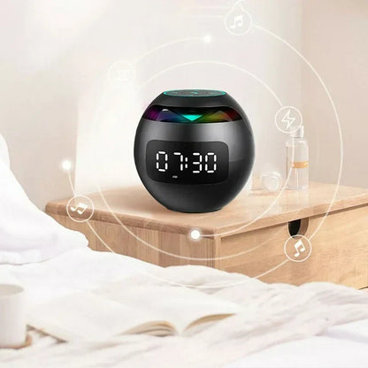 Multi-Function Speaker Alarm Clock for Bedroom Use – Digital Clock with Bluetooth Audio, Alarm and Night Display