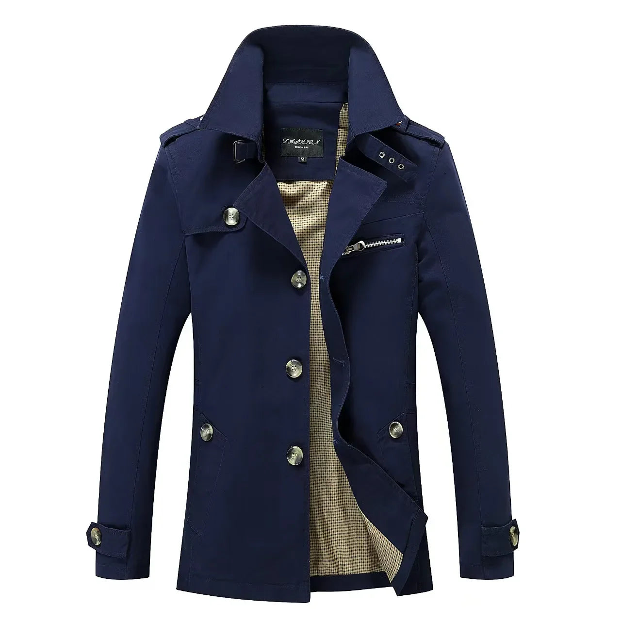 Kacper | Męski Płaszcz Trench Casual