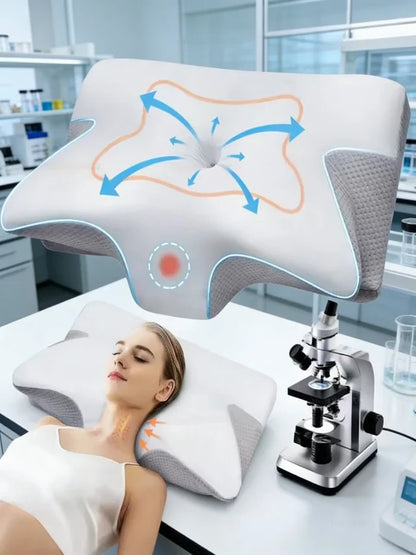 Vlinderkussen – Ergonomisch Traagschuim Nekkussen