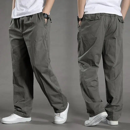 Pantalon Cargo Coupe Décontractée pour Homme – Pantalon Quotidien à Taille Élastique