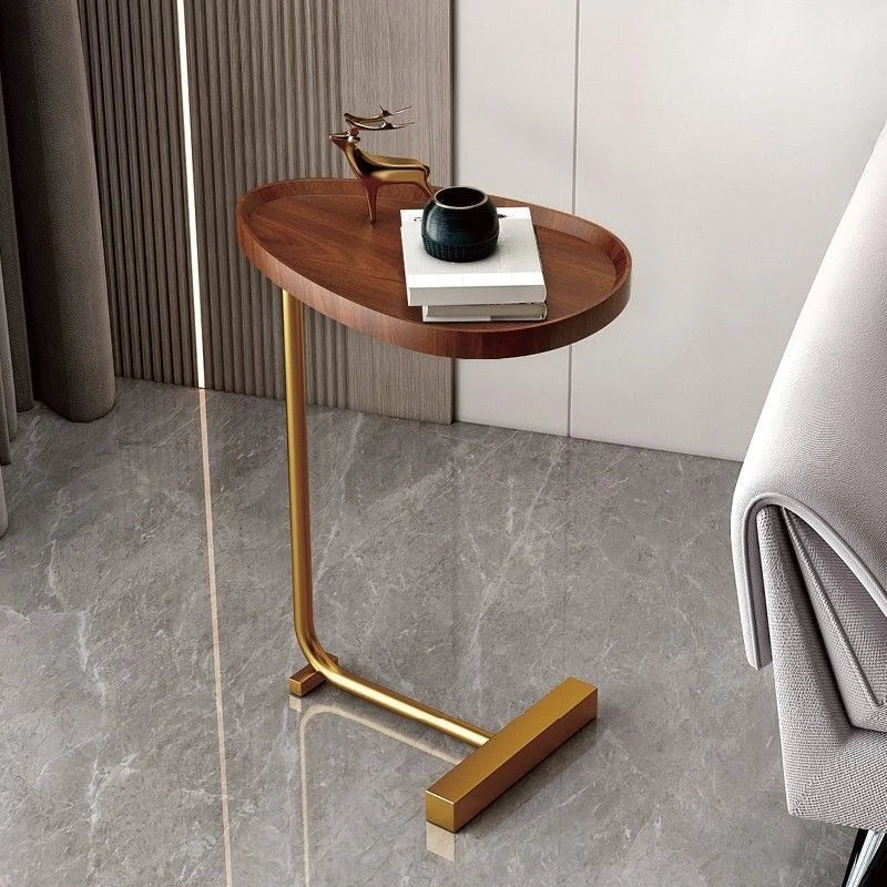 Nirethia – C-förmiger rollbarer Beistelltisch für Sofa und Bett – Perfekte Verbindung für jeden Raum - Roborro