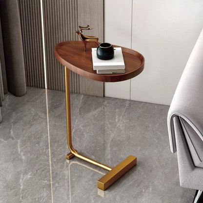 Nirethia – C-förmiger rollbarer Beistelltisch für Sofa und Bett – Perfekte Verbindung für jeden Raum - Roborro