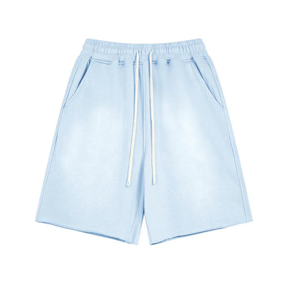 Acid Wash Cotton Shorts