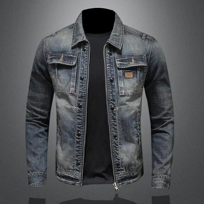 Andrew – Retro Denimjakke med Klassisk Pasform og Vintage-Inspireret Look