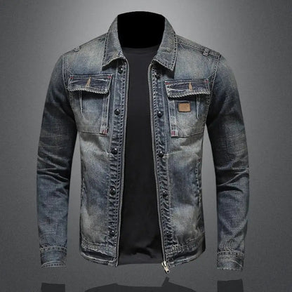 Andrew – Retro Denimjakke med Klassisk Pasform og Vintage-Inspireret Look