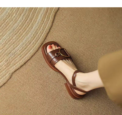 Samantha – Elegant Buckle Strap Sandal