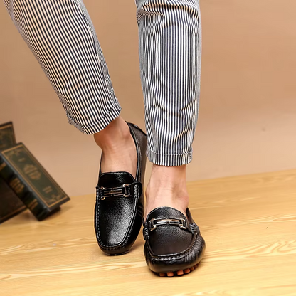 Premium Leather Slip-On Loafers