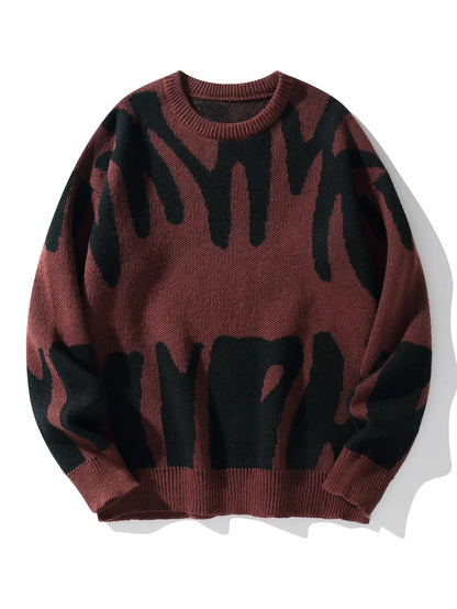 Pullover Sweater Casual Round Neck