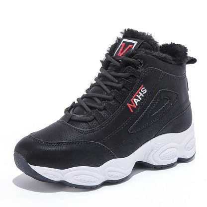 VAHS Fashion™ Fashionable winter fleece walking sneakers