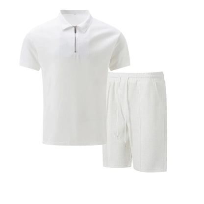 Men's Cotton Co-ord Set - Polo Shirt and Shorts