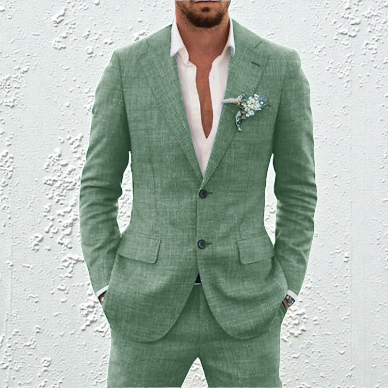 Ensemble blazer et pantalon deux pièces pour homme