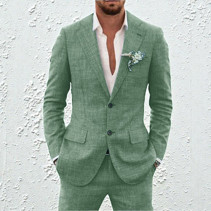Ensemble blazer et pantalon deux pièces pour homme