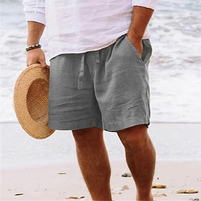 Lorenzo | Stylish Men’s Linen Shorts Breathable Summer Regular Fit Smart Casual Lightweight Holiday Wear | Linen Pants