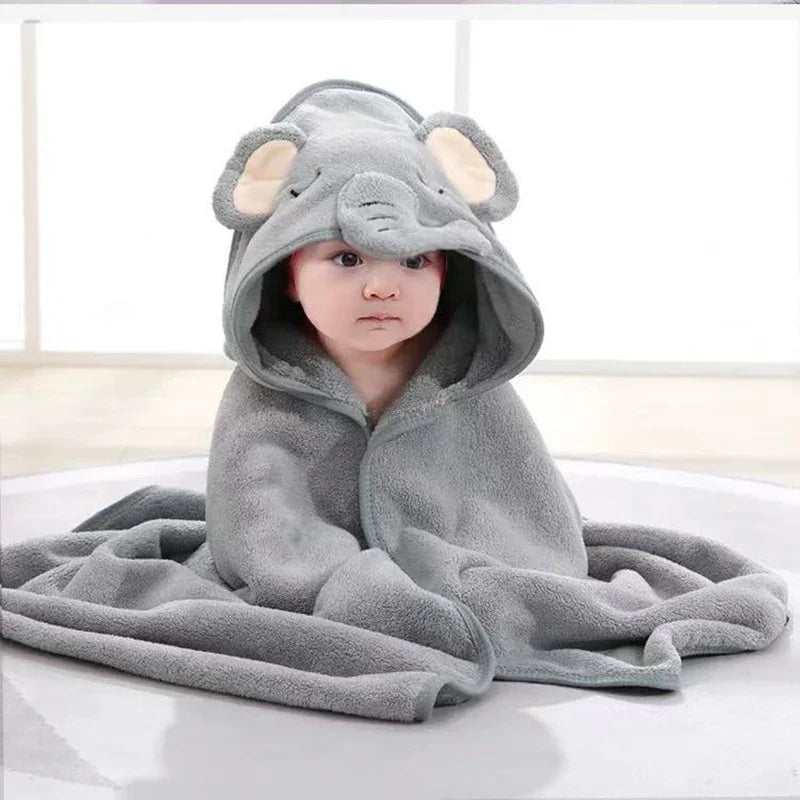 Zachte Baby Badcape™ – Met Capuchon & Schattig Design