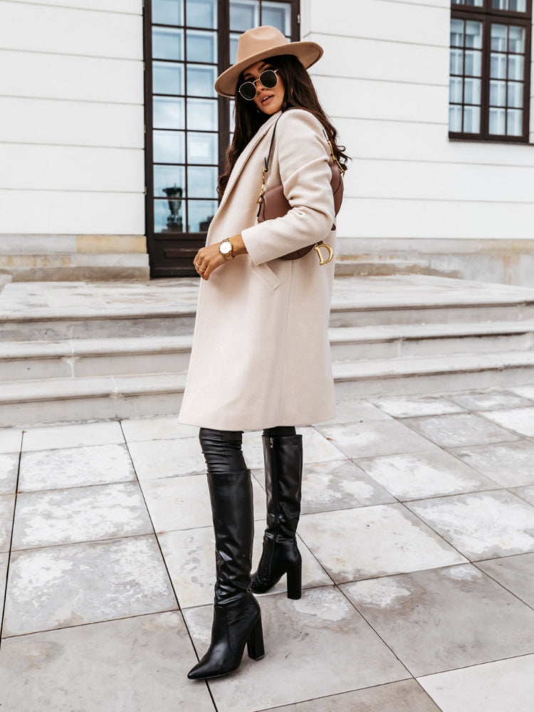 Alexis | Women Trendy Double-Breasted Long coat