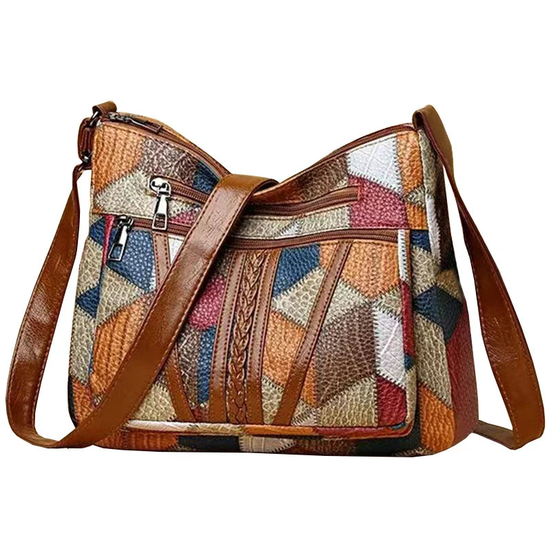 Nordic Patchwork Skuldertaske