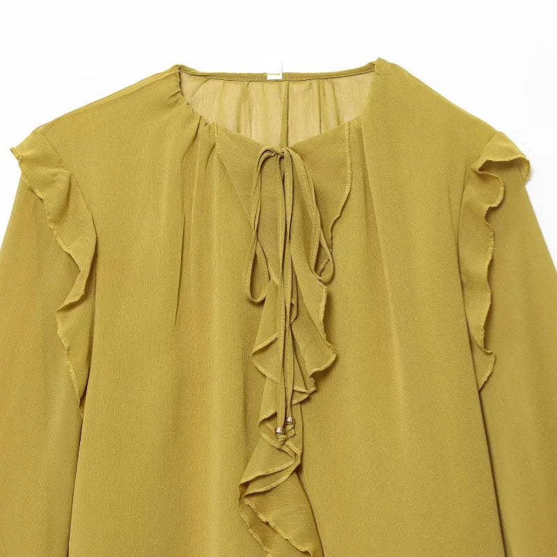 Élodie | Layered Bubble Sleeve Blouse