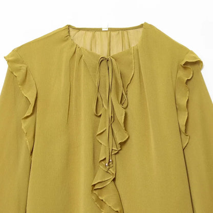 Élodie | Layered Bubble Sleeve Blouse