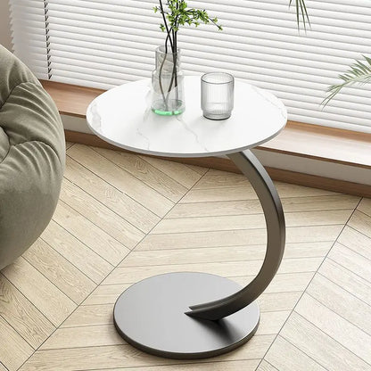 Avelyne Cirka | Reinforced Round Side Table for Living Room & Bedroom