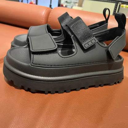 2024 Female Flat Sandals Women Ankle Boots Ladies Thick Platform High Heel Shoes Ladies Luxury Designer Slippers Women Boots