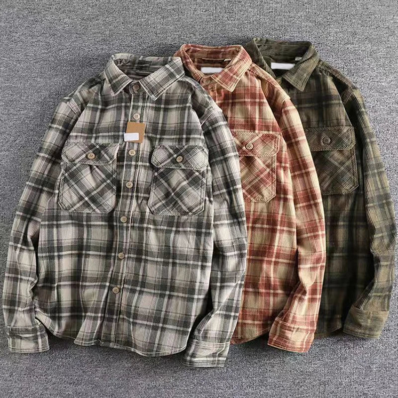 Vick | Men casual checkered Flannel koszula