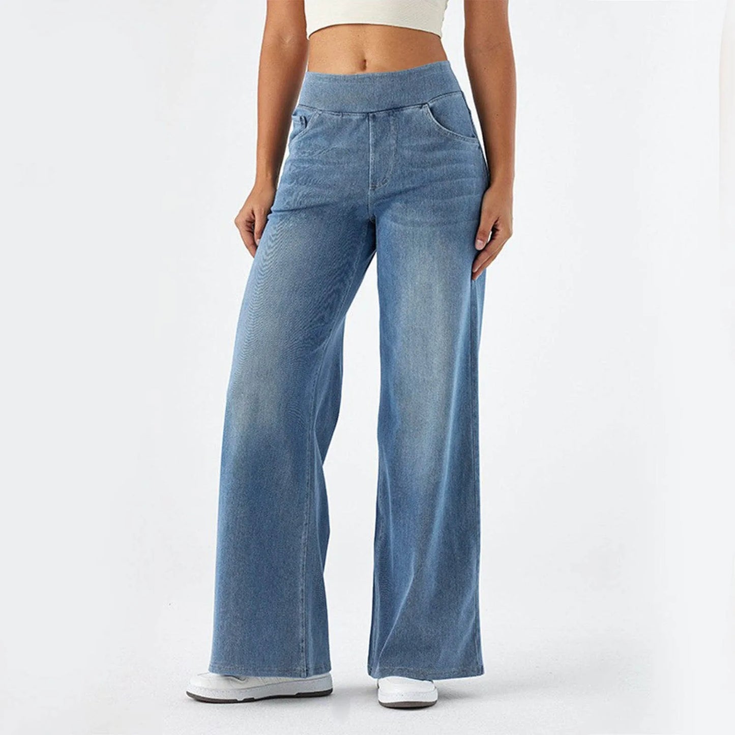CozyFlow Lyocell Wide Leg Jeans™