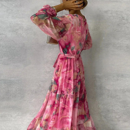 Elegant Floral Handmade Dress