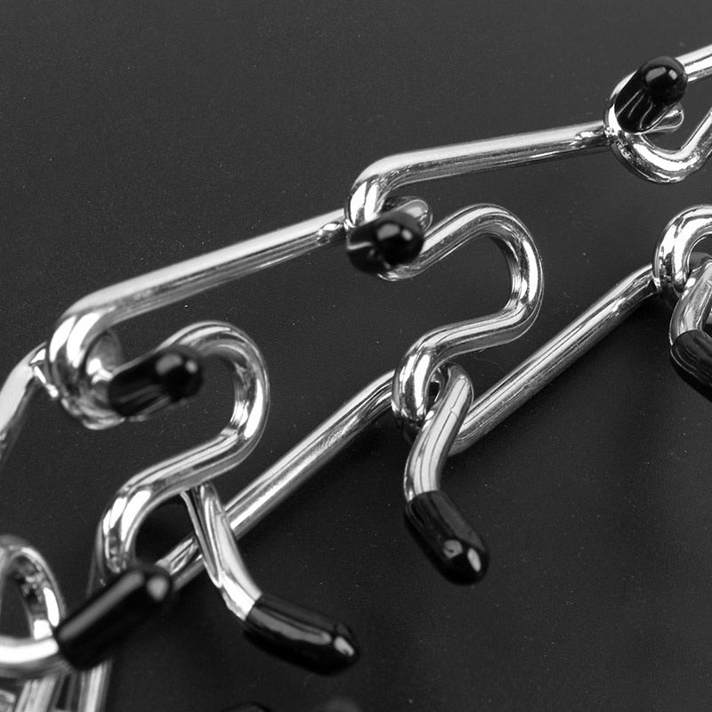 Hond Prong Halsband Model B | Verchroomd Staal met Rubber Gevoerde Prongen | Verstelbare Anti-Trek Trainingshardware | Hoogwaardige Koppeling Systeem | Meerdere Maat Varianten
