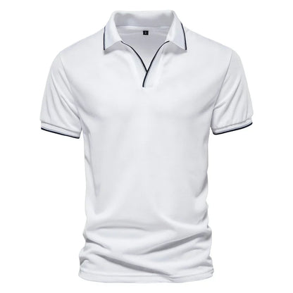 BENJAMIN™ | HERREN-POLOHEMD MIT V-AUSSCHNITT
