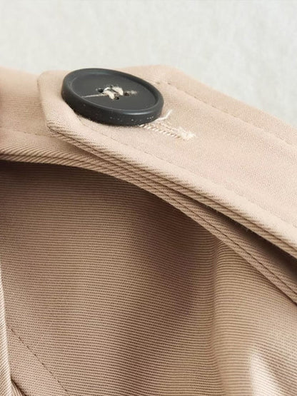 Theresa - Kurzer Trenchcoat Beige für stilvolle Auftritte