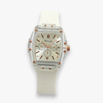 Orologio da donna e comodo con cinturino in silicone - Bianco - cinturino donna ladies watch orologio orologio donna silicone watch watch for women watches women watch - Concept Palermo