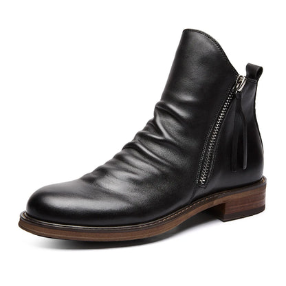 Alessandro Vieri Leather Chelsea Boots