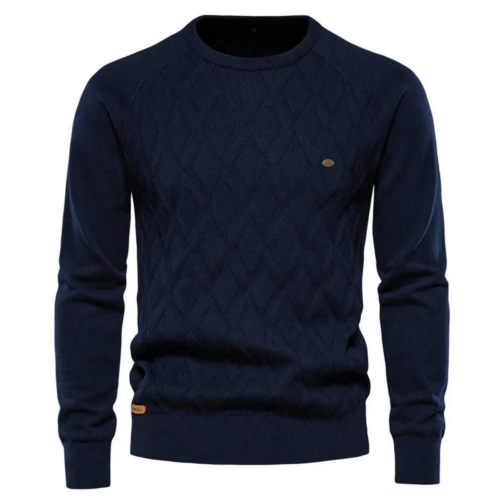 Beloy | Eleganter Herrenpullover mit Rautenmuster