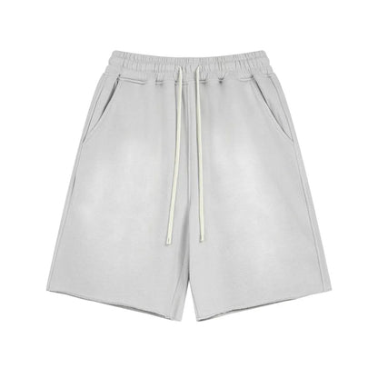 Acid Wash Cotton Shorts
