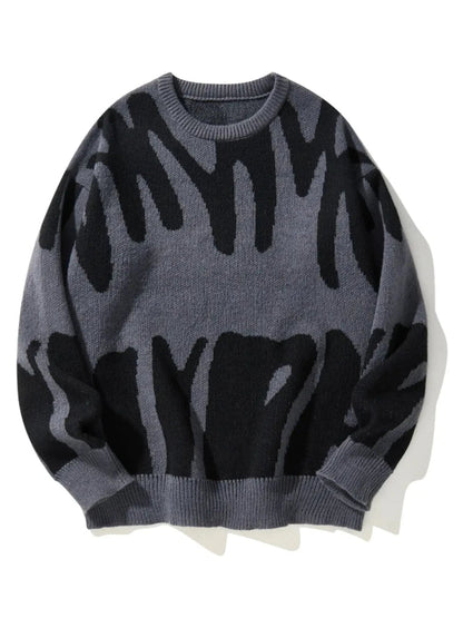 Pullover Sweater Casual Round Neck