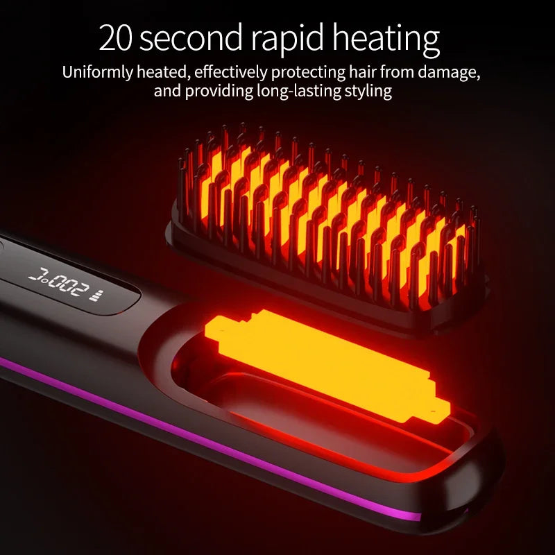Glissara | Draadloze Haarstylers | USB-oplaadfunctie & LCD-display | Keramiek & Ionen-technologie