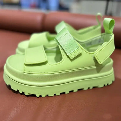 2024 Female Flat Sandals Women Ankle Boots Ladies Thick Platform High Heel Shoes Ladies Luxury Designer Slippers Women Boots