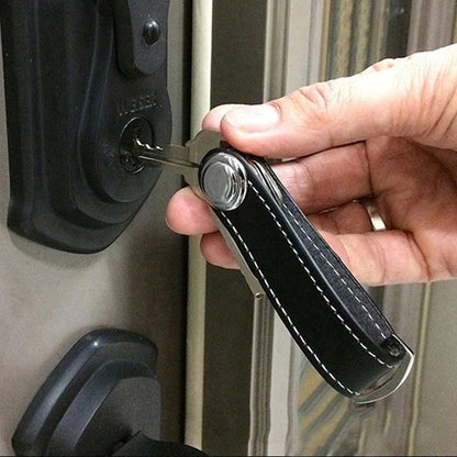 NordicKey™ | Premium Nøgleorganizer i Ægte Læder