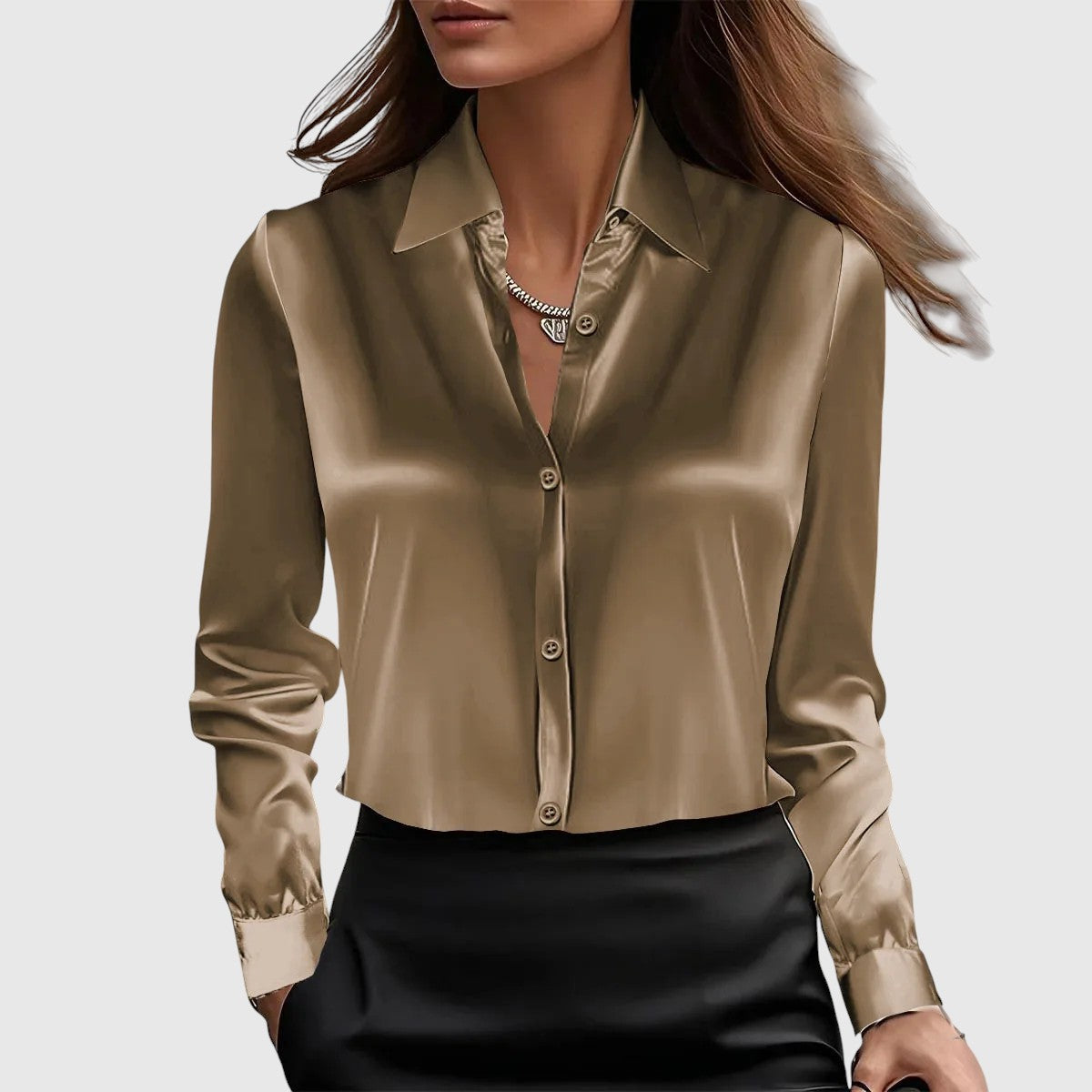 Lúcia | elegáns selyem ing