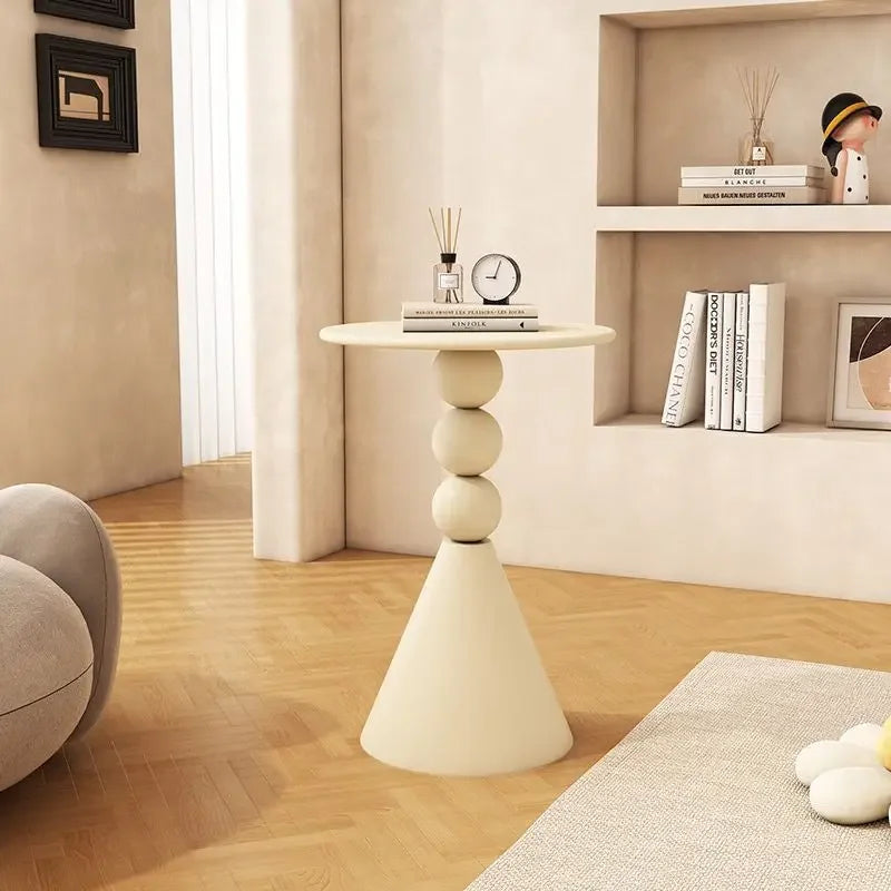 Norvellan - Minimalistische Witte Bijzettafel Scandinavische Stijl