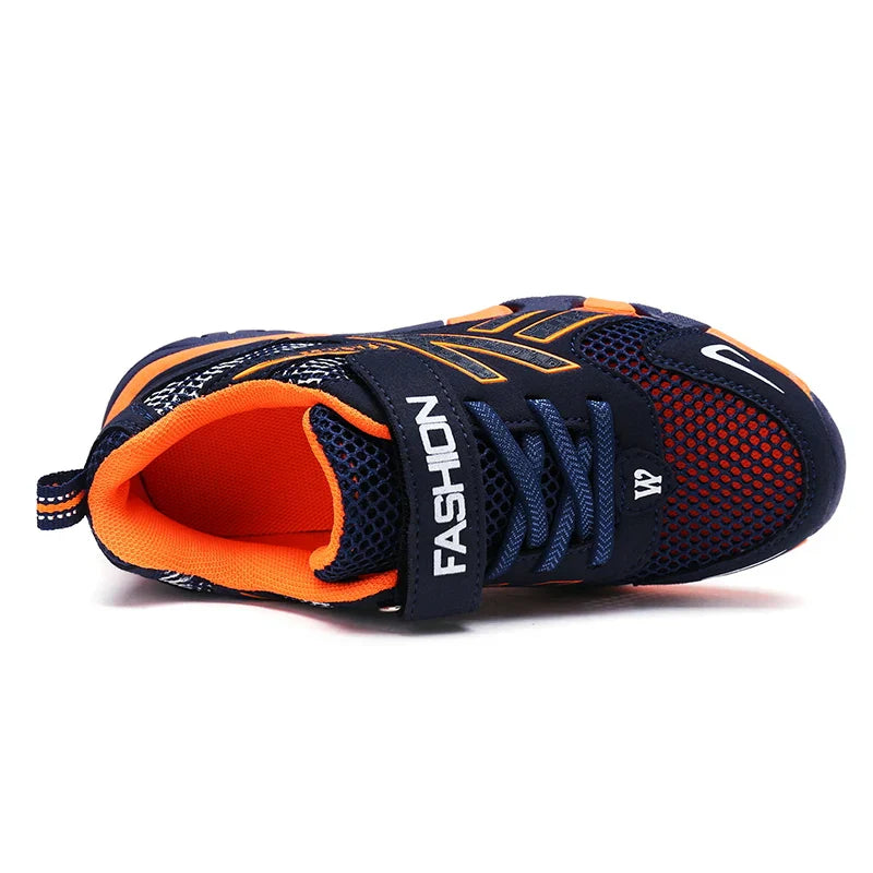 Averon børnesneakers med mesh-overdel og velcrolukning